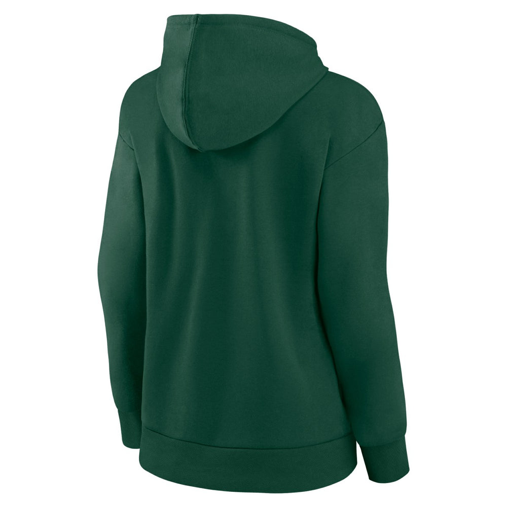 Milwaukee Bucks Women's Gradient Logo Pullover Hoodie Hunter Green