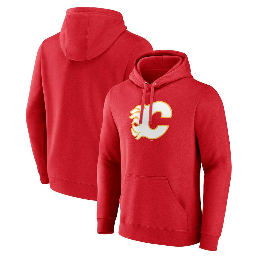 Calgary Flames Fanatics Primary Team Logo Pullover Hoodie - Red | US 5133128