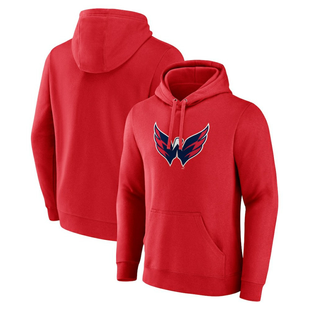 Washington Capitals Fanatics Primary Logo Pullover Hoodie - Red | US 5133131