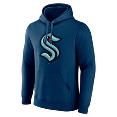 Seattle Kraken Fanatics Primary Logo Pullover Hoodie - Deep Sea Blue | US 5133180