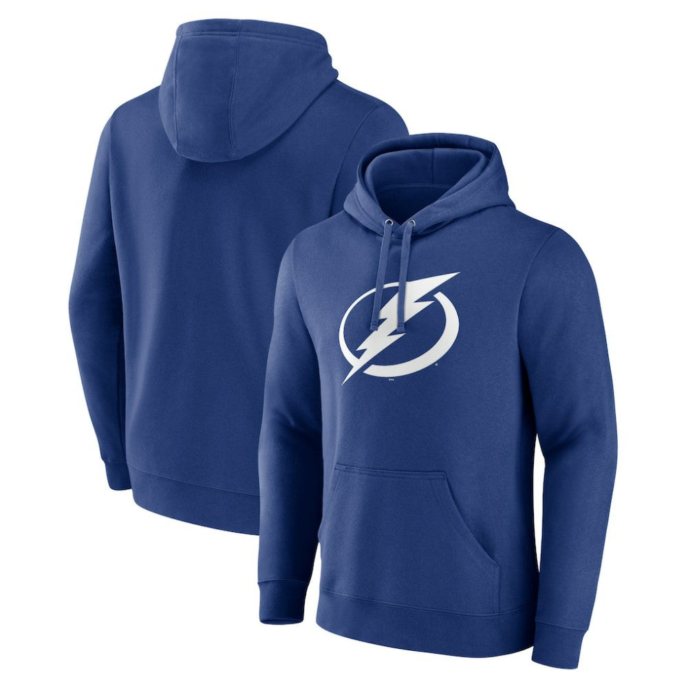 Tampa Bay Lightning Fanatics Primary Logo Pullover Hoodie - Blue | US 5133183