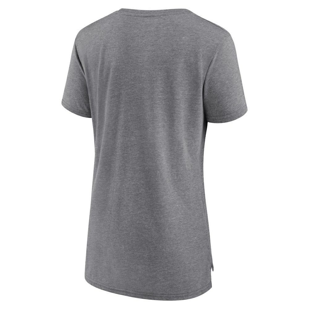 Charlotte Hornets Women's Heritage Tri-Blend T-Shirt Heather Gray