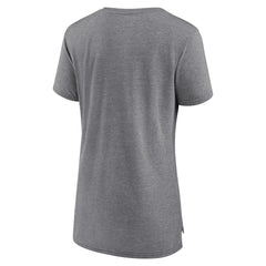 Philadelphia 76ers Women's Heritage Tri-Blend T-Shirt Heather Gray