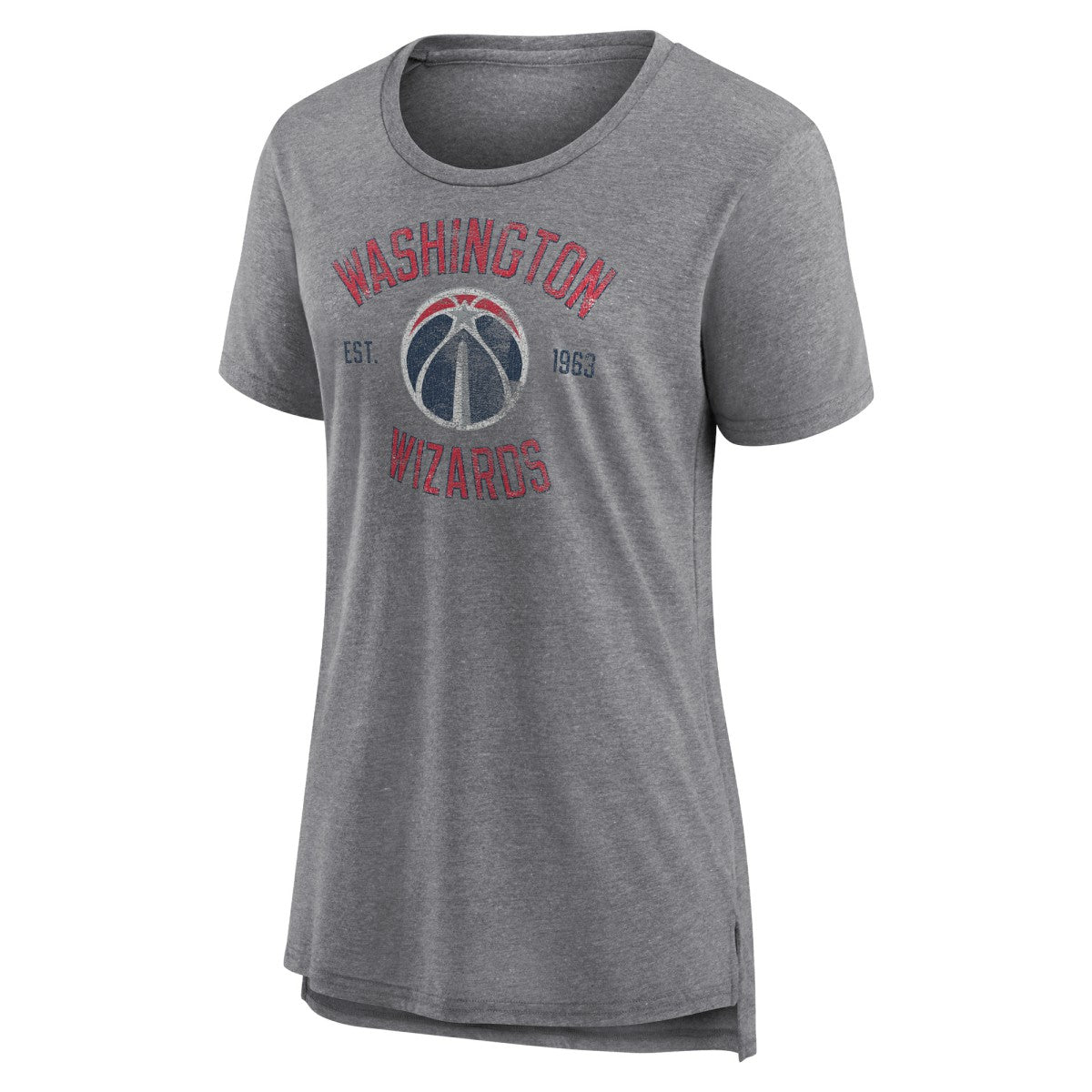 Washington Wizards Women's Heritage Tri-Blend T-Shirt Heather Gray