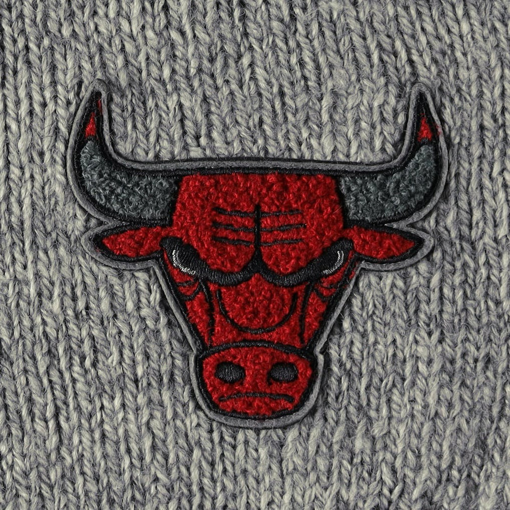 Chicago Bulls Lusso Women's Scarletts Lantern Sleeve Tri-Blend V-Neck Pullover Sweater Gray outlet