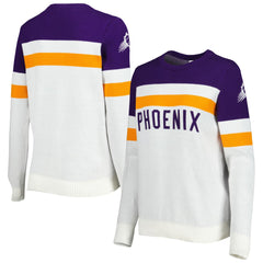 Phoenix Suns Lusso Women's Dominique Pullover Sweater Purple/Cream