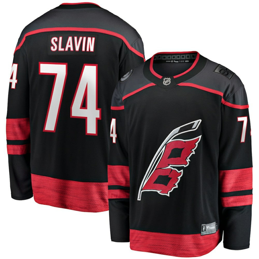 Jaccob Slavin Carolina Hurricanes Fanatics Home Breakaway Player Jersey - Black | US 5135839