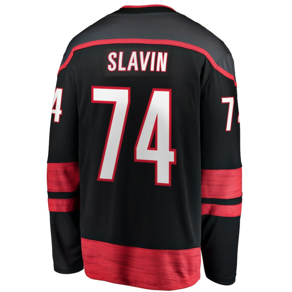 Jaccob Slavin Carolina Hurricanes Fanatics Home Breakaway Player Jersey - Black | US 5135839