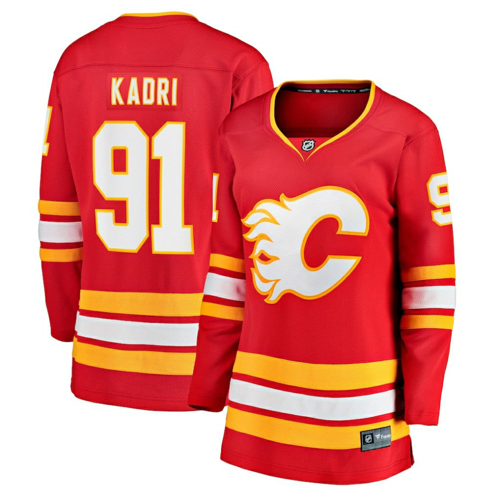 Nazem Kadri Calgary Flames Fanatics Women's Home Breakaway Player Jersey - Red | US 5135846