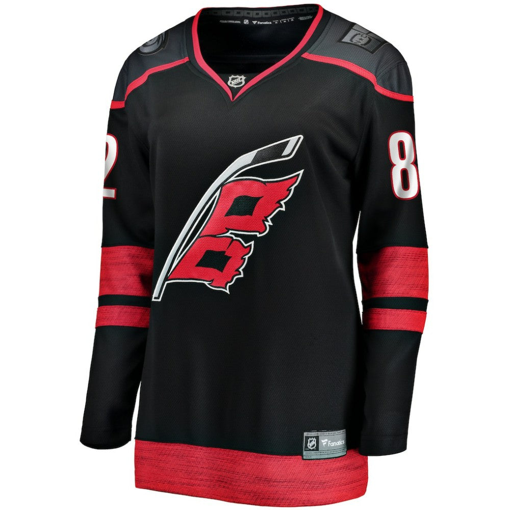 Jesperi Kotkaniemi Carolina Hurricanes Fanatics Women's Home Breakaway Player Jersey - Black | US 5135858