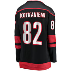 Jesperi Kotkaniemi Carolina Hurricanes Fanatics Women's Home Breakaway Player Jersey - Black | US 5135858