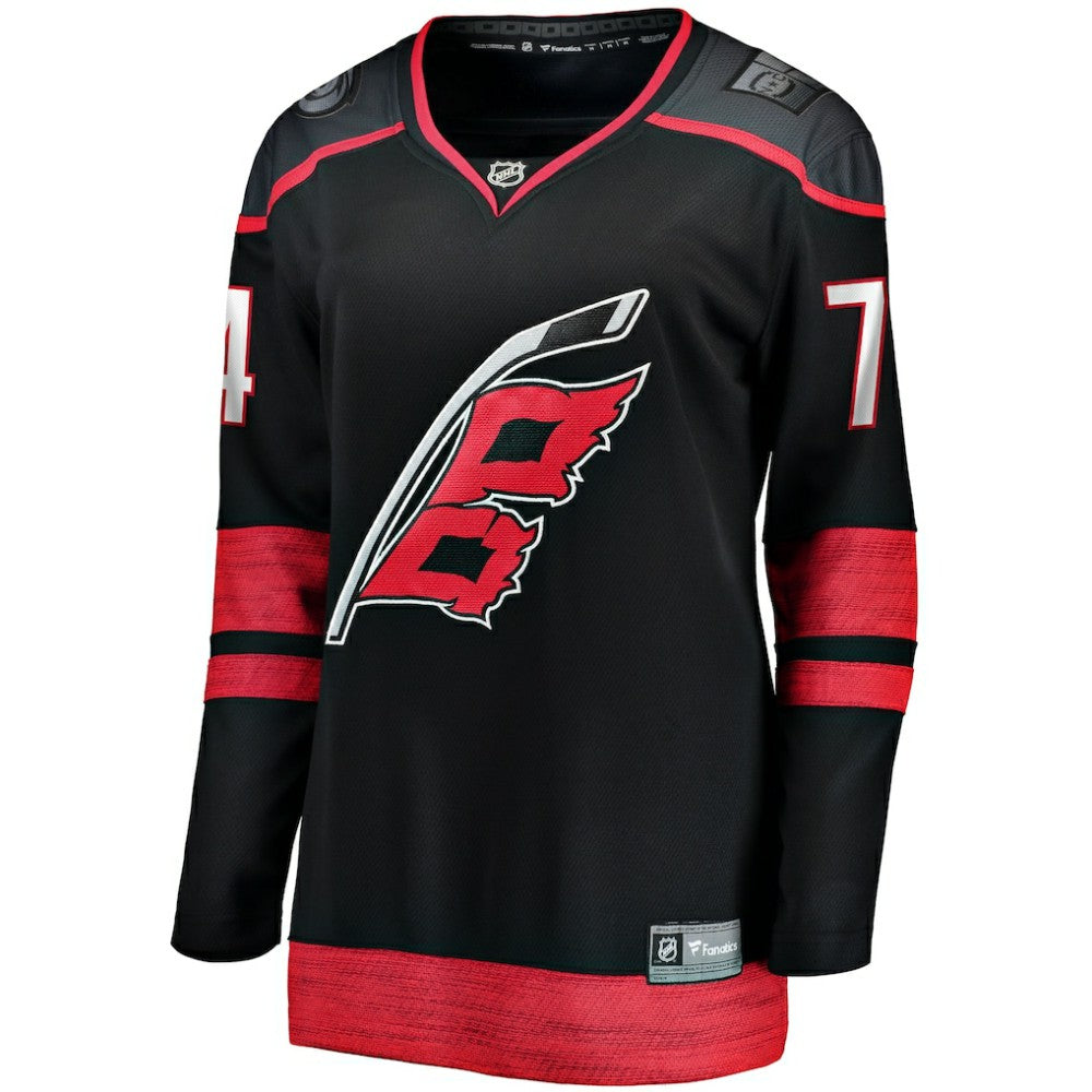 Jaccob Slavin Carolina Hurricanes Fanatics Women's Home Breakaway Player Jersey - Black | US 5135861