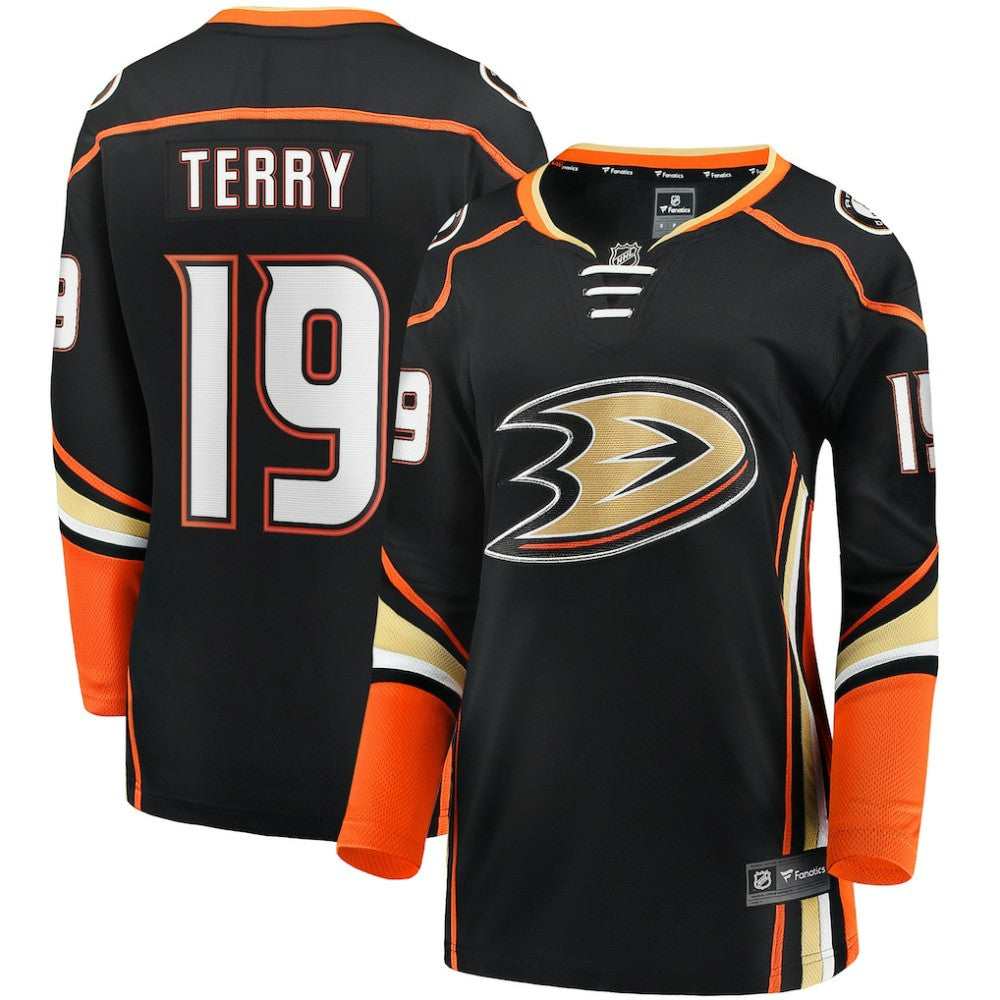 Troy Terry Anaheim Ducks Fanatics Women's Home Team Breakaway Player Jersey - Black | US 5135878