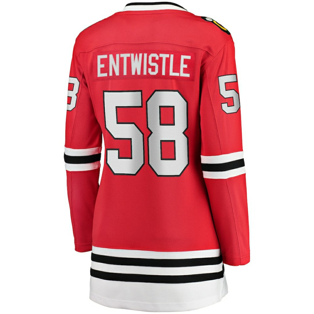 MacKenzie Entwistle Chicago Blackhawks Fanatics Women's Home Breakaway Player Jersey - Red | US 5135887