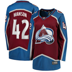 Josh Manson Colorado Avalanche Fanatics Women's Home Breakaway Player Jersey - Burgundy | US 5135901