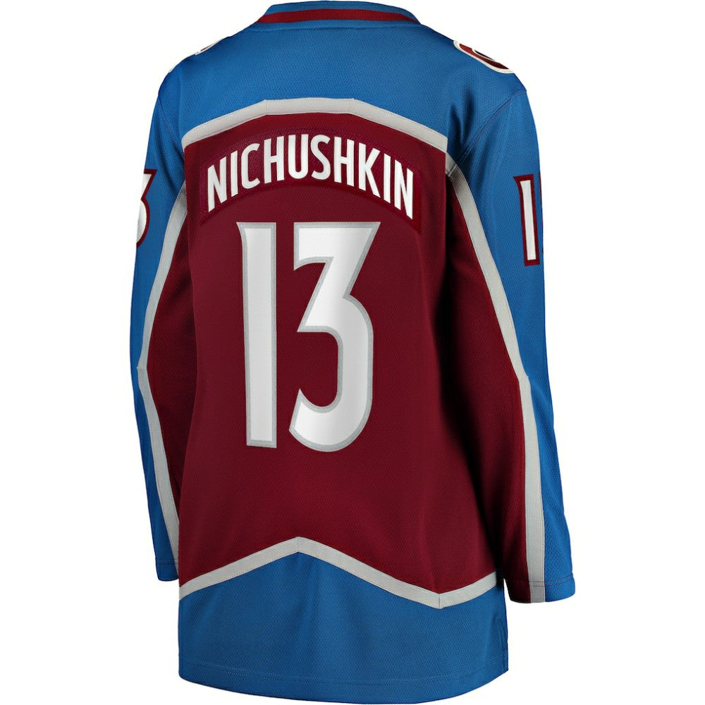 Valeri Nichushkin Colorado Avalanche Fanatics Women's Home Breakaway Player Jersey - Burgundy | US 5135903