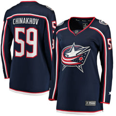 Yegor Chinakhov Columbus Blue Jackets Fanatics Women's Home Breakaway Player Jersey - Navy | US 5135908