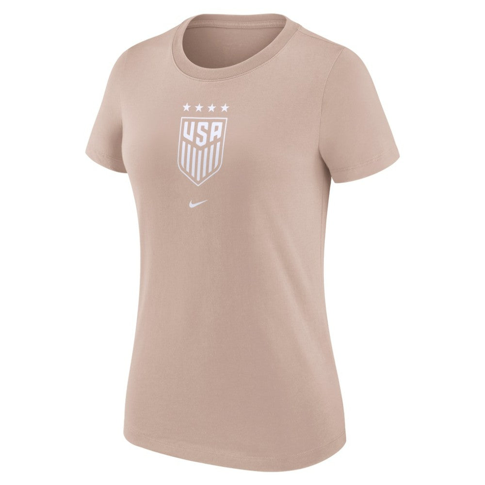 USWNT Women's Crest T-Shirt Tan - Nike for sale