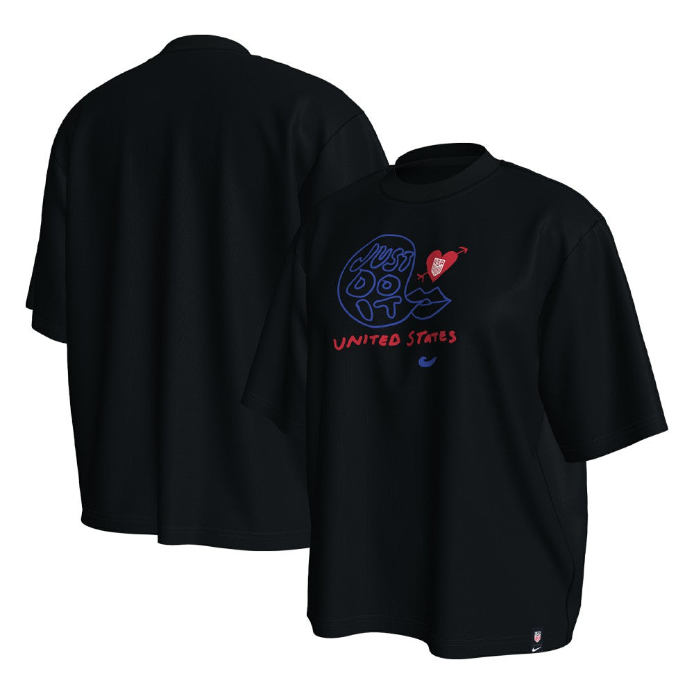 USMNT Women's Spring T-Shirt Black - Nike for sale