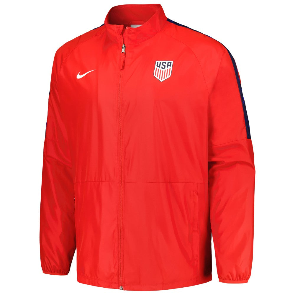 USMNT 2023 Academy AWF Raglan Full-Zip Jacket Red - Nike for sale