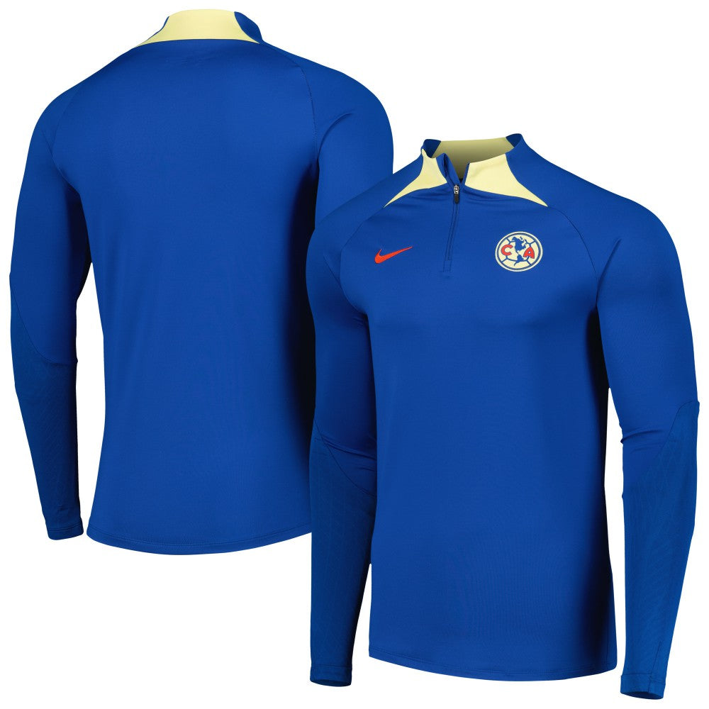 Club America Strike Drill 2023/24 Performance Quarter-Zip Long Sleeve Top Blue - Nike for sale