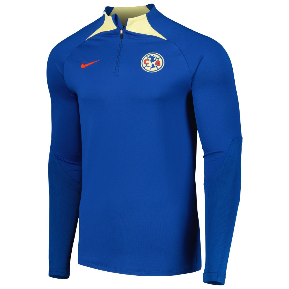 Club America Strike Drill 2023/24 Performance Quarter-Zip Long Sleeve Top Blue - Nike for sale