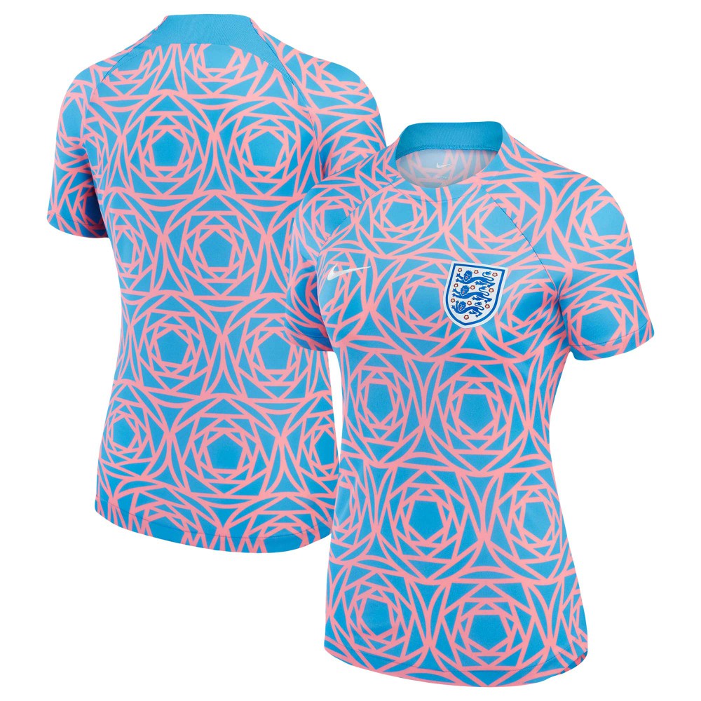 England Women's National Team Women's 2023 Pre-Match Top Pink - Nike