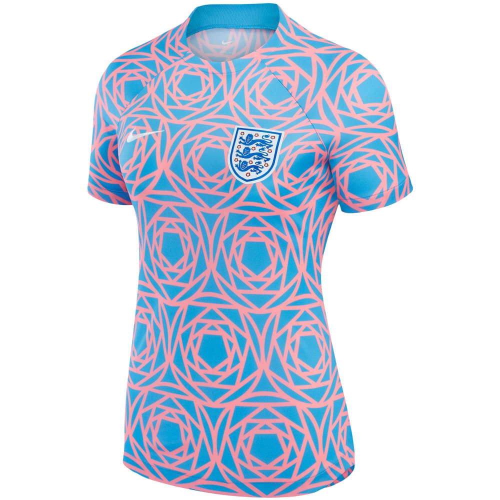 England Women's National Team Women's 2023 Pre-Match Top Pink - Nike