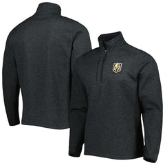 Vegas Golden Knights Antigua Course Quarter-Zip Jacket - Heathered Black | US 5138524