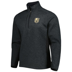 Vegas Golden Knights Antigua Course Quarter-Zip Jacket - Heathered Black | US 5138524