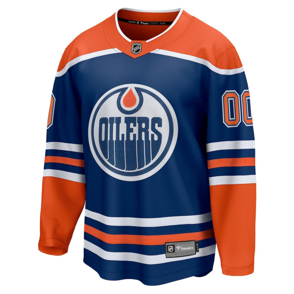 Edmonton Oilers Fanatics Home Breakaway Custom Jersey - Royal | US 5143722