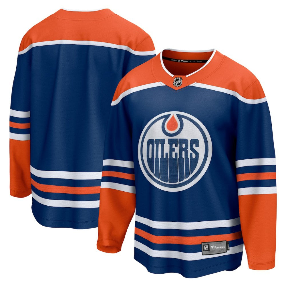 Edmonton Oilers Fanatics Home Breakaway Blank Jersey - Royal | US 5143783
