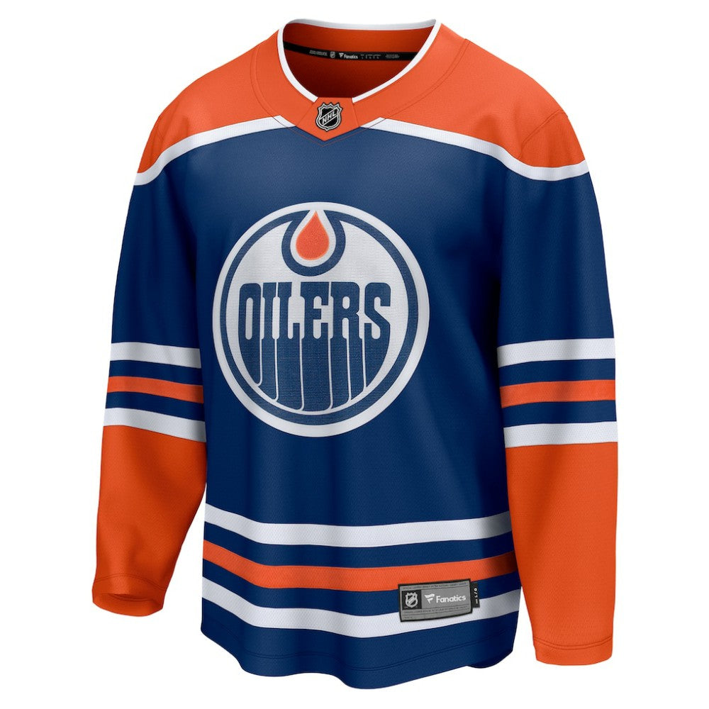 Edmonton Oilers Fanatics Home Breakaway Blank Jersey - Royal | US 5143783