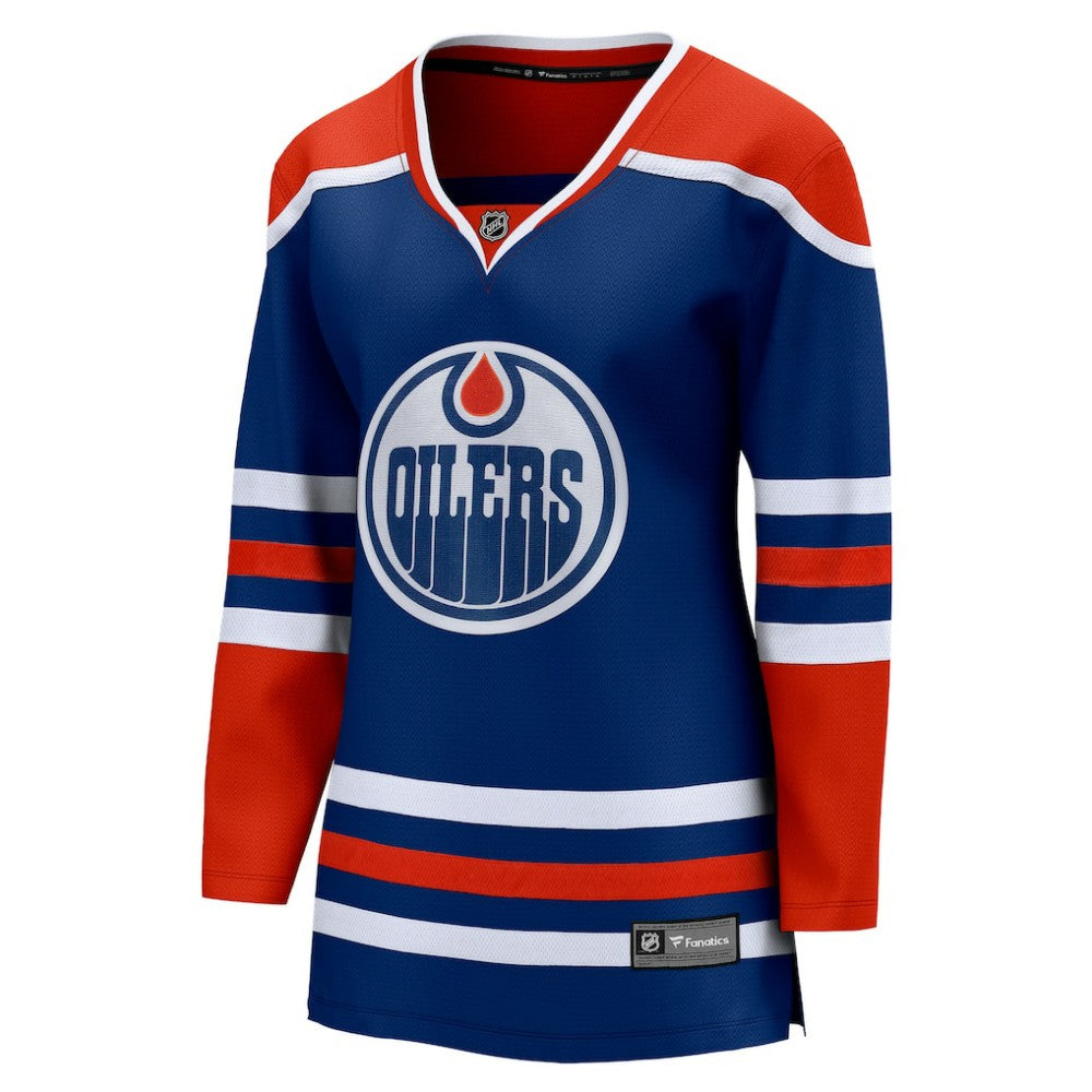 Edmonton Oilers Fanatics Women's Home Breakaway Blank Jersey - Royal | US 5143784