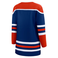 Edmonton Oilers Fanatics Women's Home Breakaway Blank Jersey - Royal | US 5143784