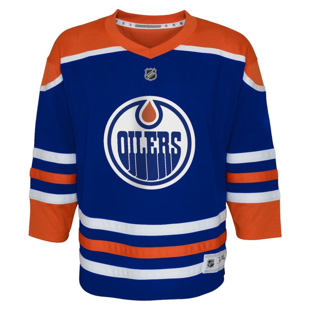 Edmonton Oilers Youth Home Replica Custom Jersey - Royal | US 5143792