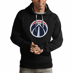 Washington Wizards Antigua Team Logo Victory Pullover Hoodie Black outlet