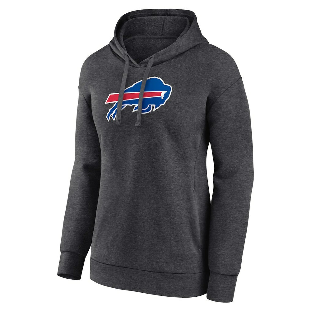 Buffalo Bills Women's Primary Logo Pullover Hoodie - Charcoal Hoodies