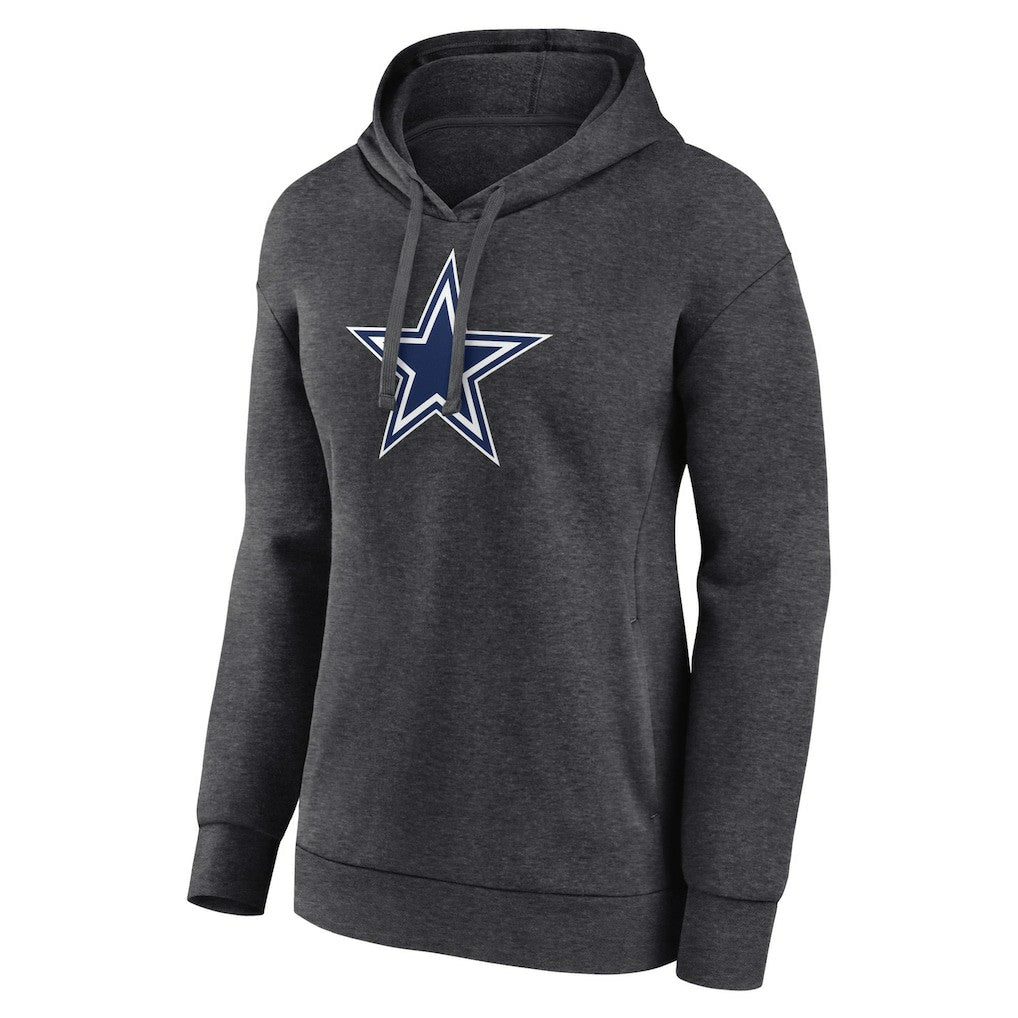 Dallas Cowboys Women's Primary Logo Pullover Hoodie - Charcoal Hoodies