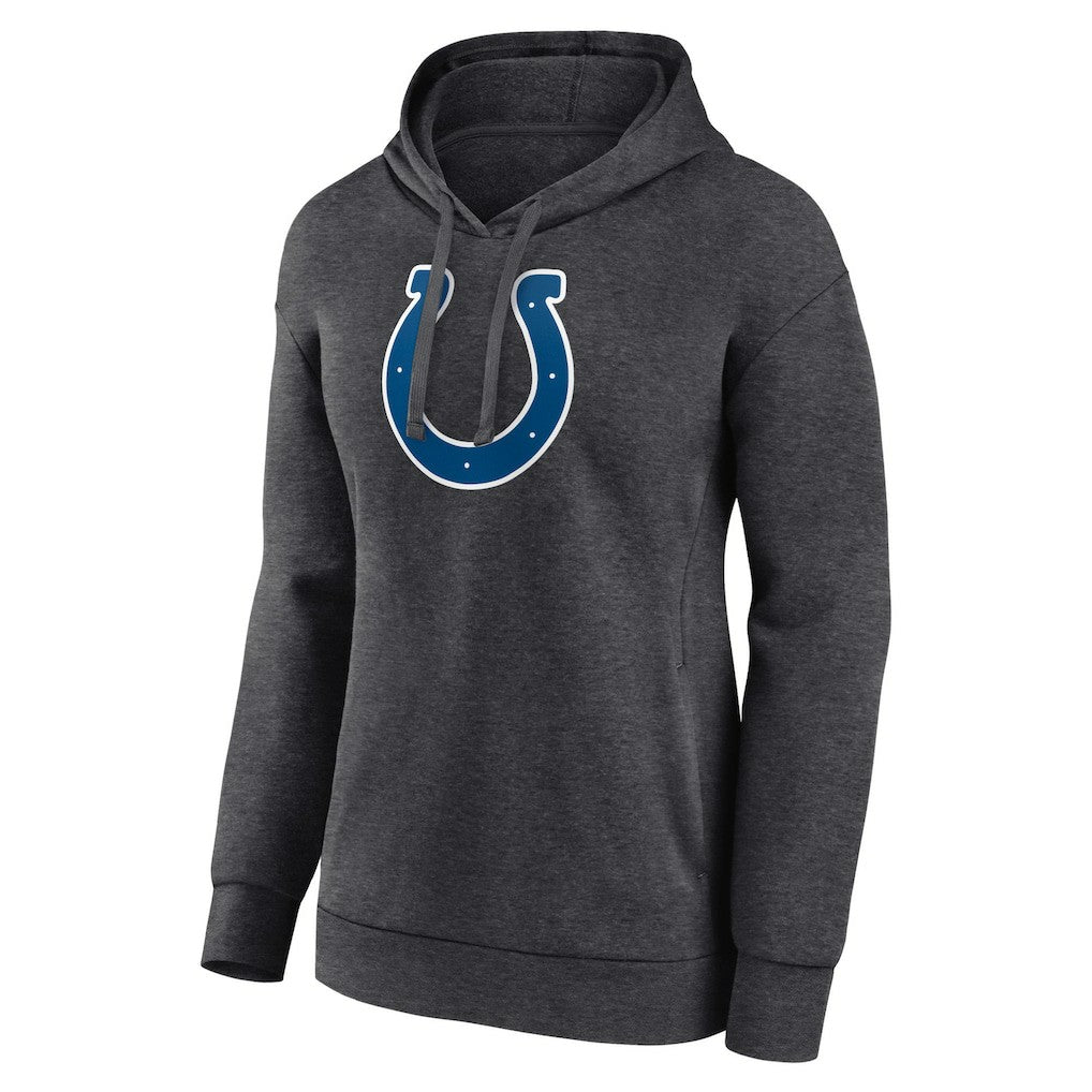 Indianapolis Colts Women's Primary Logo Pullover Hoodie - Charcoal Hoodies