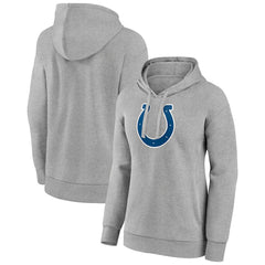 Indianapolis Colts Women's Primary Logo Pullover Hoodie - Gray Hoodies