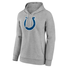 Indianapolis Colts Women's Primary Logo Pullover Hoodie - Gray Hoodies