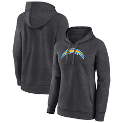 Los Angeles Chargers Women's Primary Logo Pullover Hoodie - Charcoal Hoodies
