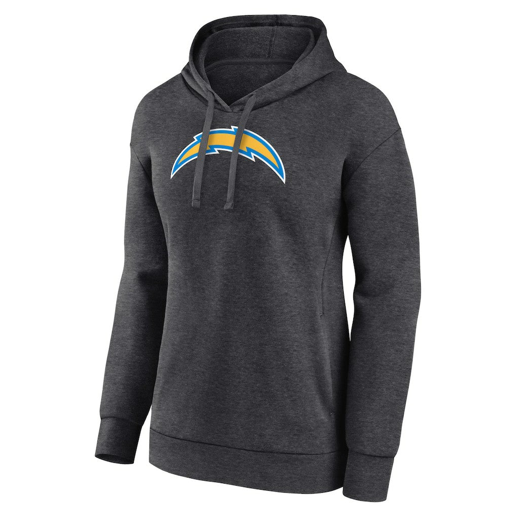 Los Angeles Chargers Women's Primary Logo Pullover Hoodie - Charcoal Hoodies