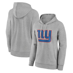 New York Giants Women's Primary Logo Pullover Hoodie - Gray Hoodies