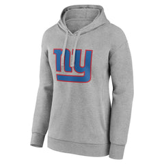 New York Giants Women's Primary Logo Pullover Hoodie - Gray Hoodies