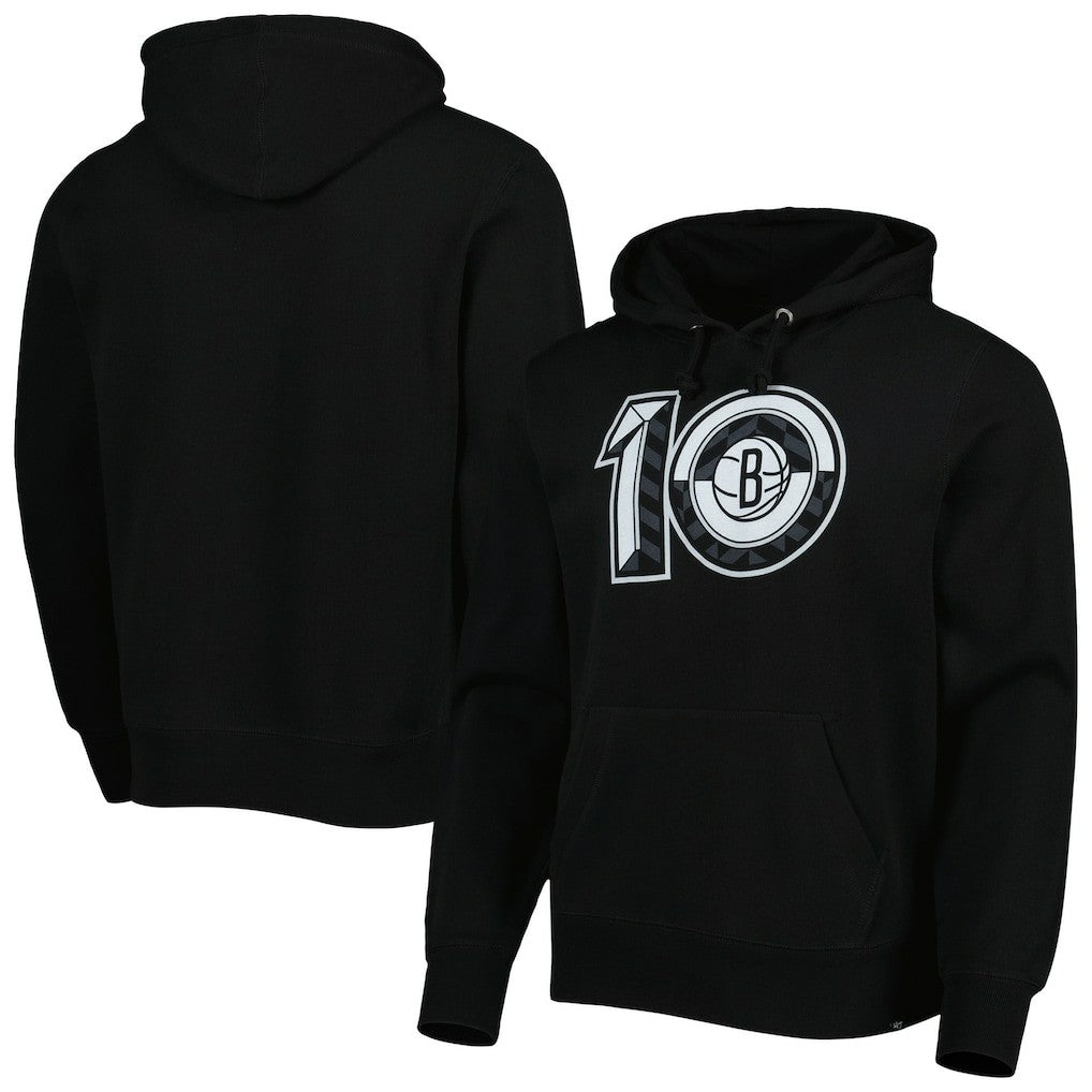 Brooklyn Nets '47 10th Anniversary Headline Pullover Hoodie Black - 47 brand