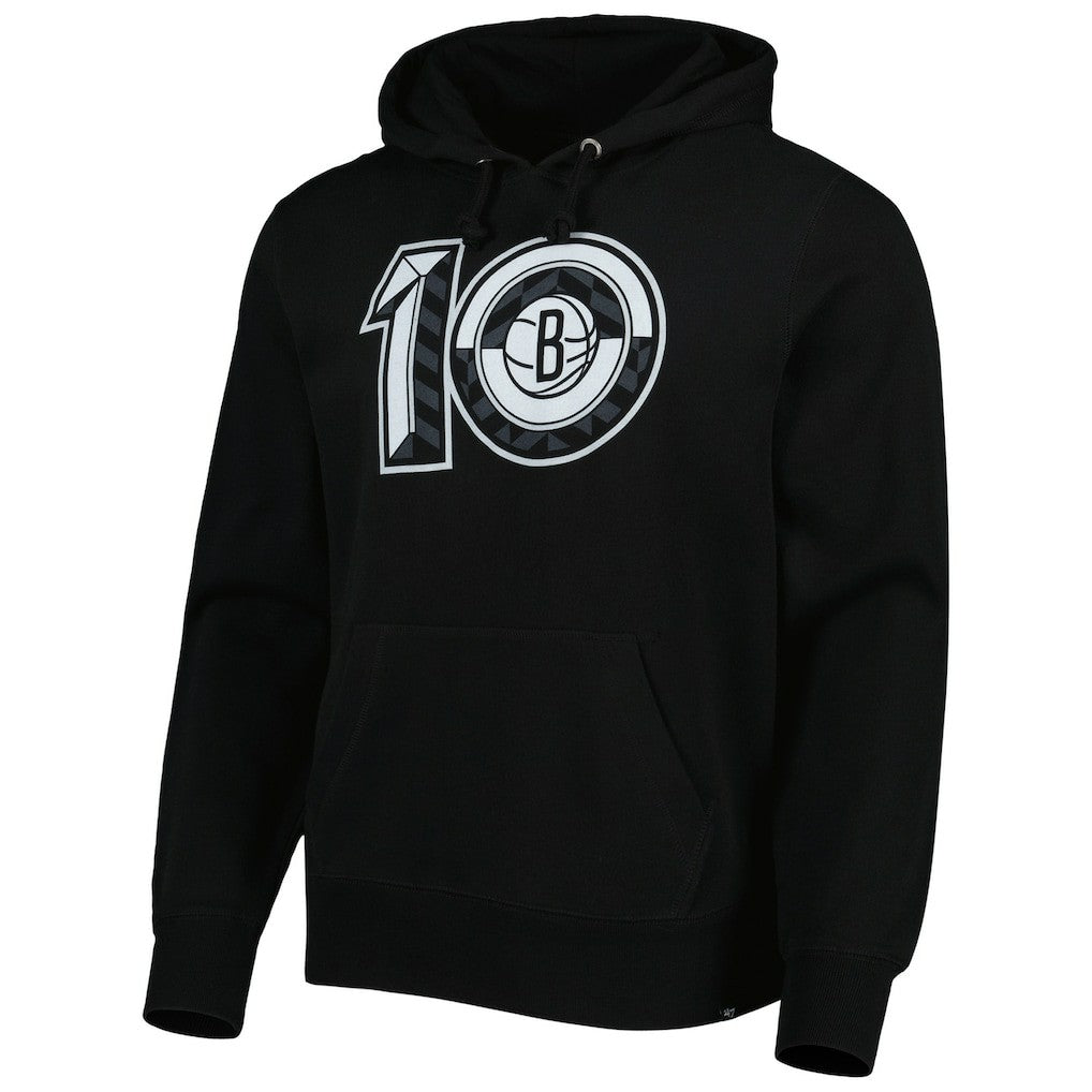 Brooklyn Nets '47 10th Anniversary Headline Pullover Hoodie Black - 47 brand