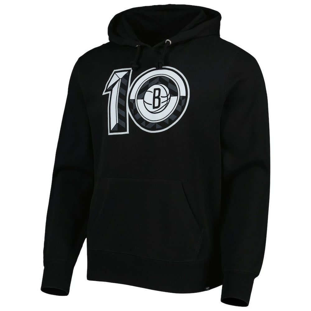 Brooklyn Nets '47 10th Anniversary Headline Pullover Hoodie Black - 47 brand