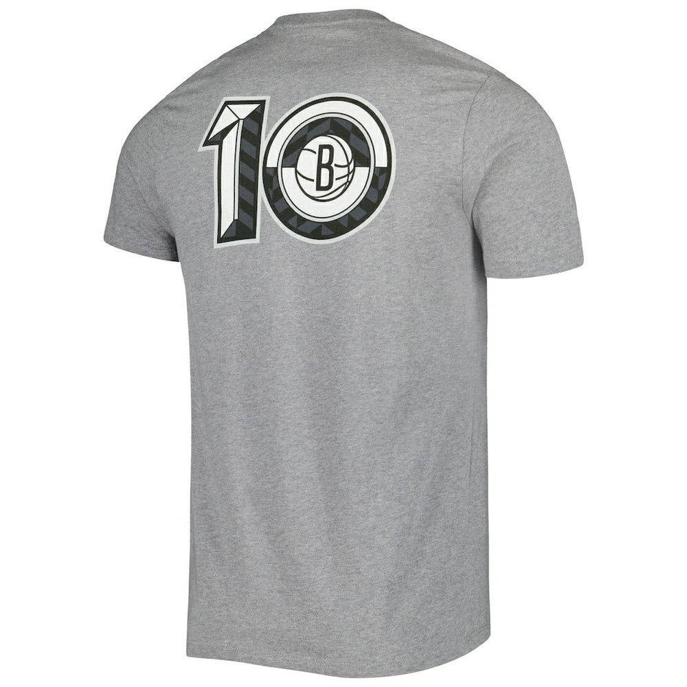 Brooklyn Nets '47 10th Anniversary Backer T-Shirt Heather Gray - 47 brand